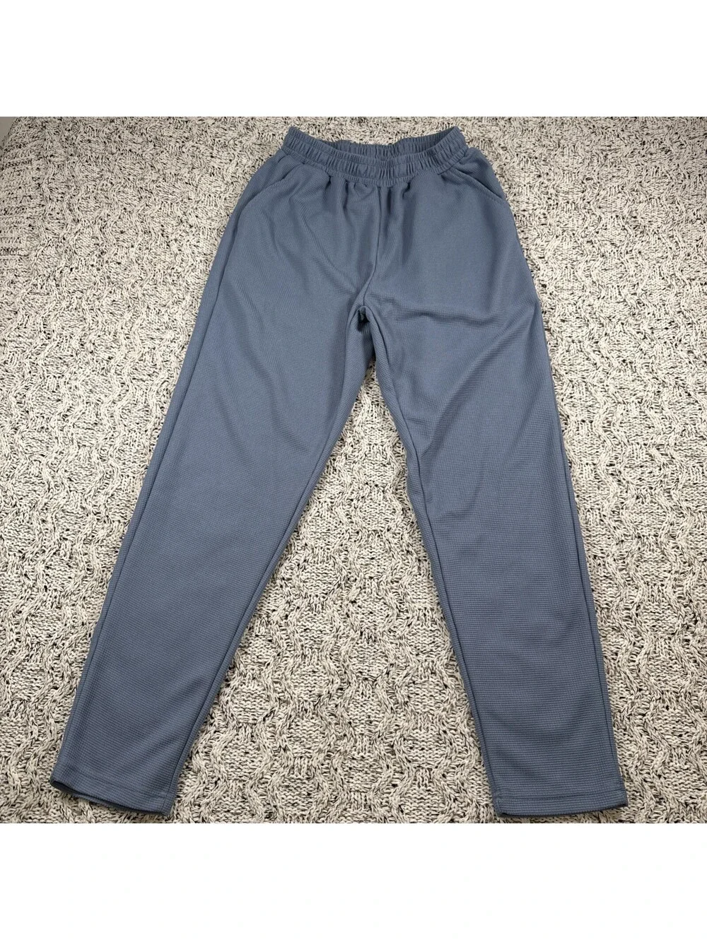SHEIN Men’s Sweatpants Size S Fleece Joggers Blue Casual Gym Workout Solid Pants
